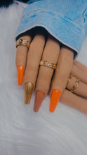 Load image into Gallery viewer, Orange Fall Press on Nail Set
