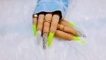 Load image into Gallery viewer, Lime Green Bling Nailz
