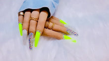 Load and play video in Gallery viewer, Lime Green Bling Nailz
