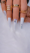 Load and play video in Gallery viewer, Bling White Press on Nails|NailzFirst
