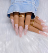 Load image into Gallery viewer, Blush Pink Marble Nailz
