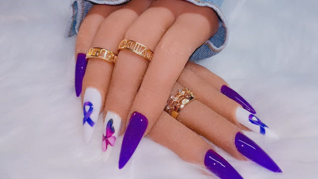 Lupus Awareness Press on Nails|NailzFirst