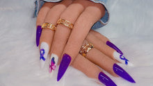 Load and play video in Gallery viewer, Lupus Awareness Press on Nails|NailzFirst
