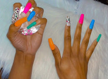 Load image into Gallery viewer, Neon Cheetah Print Press on Nails|NailzFirst
