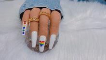 Load and play video in Gallery viewer, Rainbow Bling Pride Press on Nails|NailzFirst

