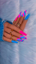 Load image into Gallery viewer, Pink and Blue Press on Nails|NailzFirst
