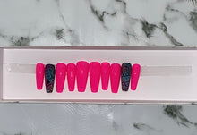 Load image into Gallery viewer, Pink Snakeskin Press on Nails|NailzFirst
