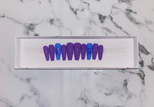Load image into Gallery viewer, Purple and Blue Press on Nails|NailzFirst
